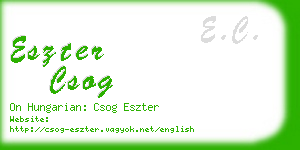 eszter csog business card